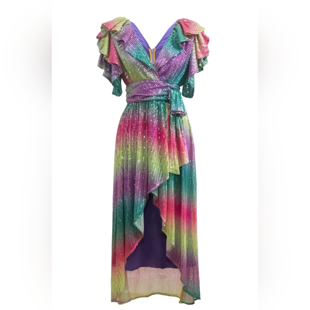 CeliaB Multicolor Ruffled Dress - Picture 2 of 10